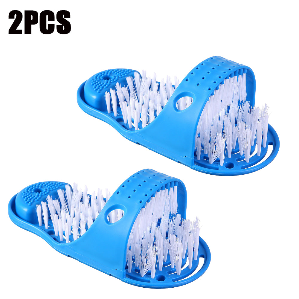 Premium Shower Foot Scrubber Massager – Exfoliating Cleaner Brush for Dead Skin Removal, Foot Spa Slipper, Sand Stone Foot 