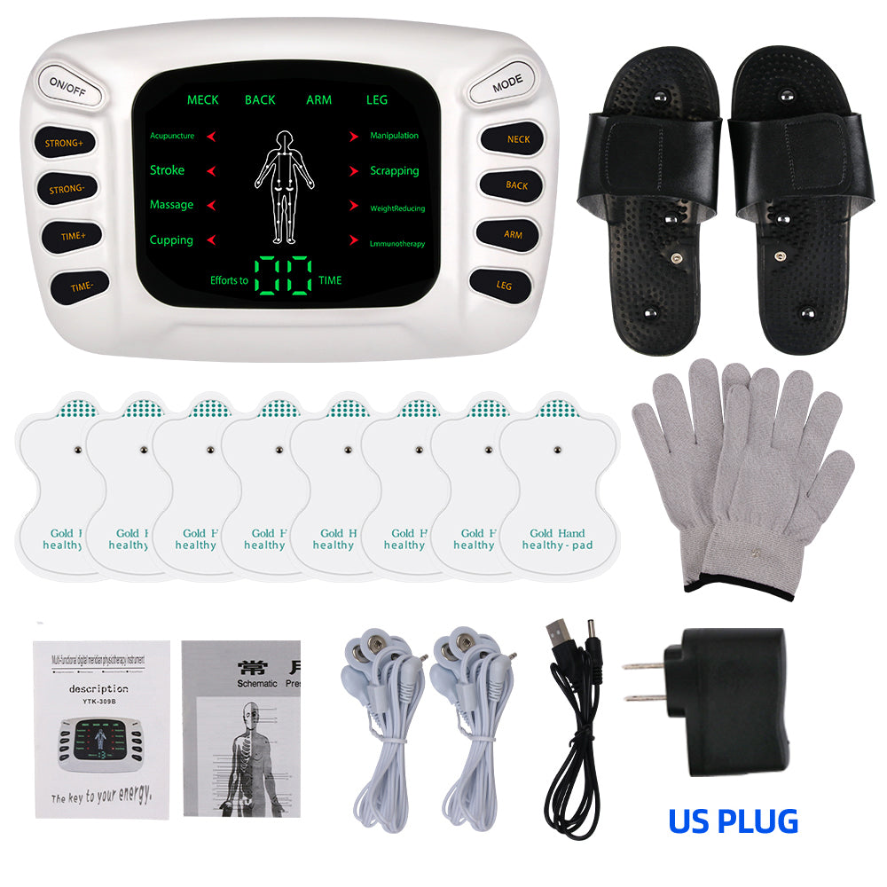 High Quality TENS EMS Muscle Stimulator 16-Mode Electric Acupuncture Body Massager for Pain Relief, Muscle Relaxation,  