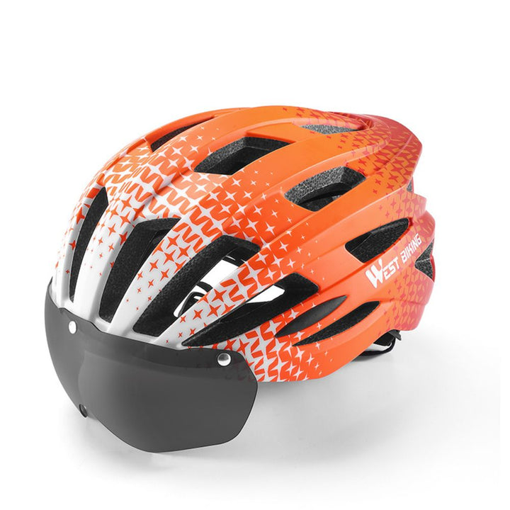 High-Quality Magnetic Lens Cycling Helmet - Breathable, Lightweight MTB & Road Bike Helmet for Men & Women, Integrated 