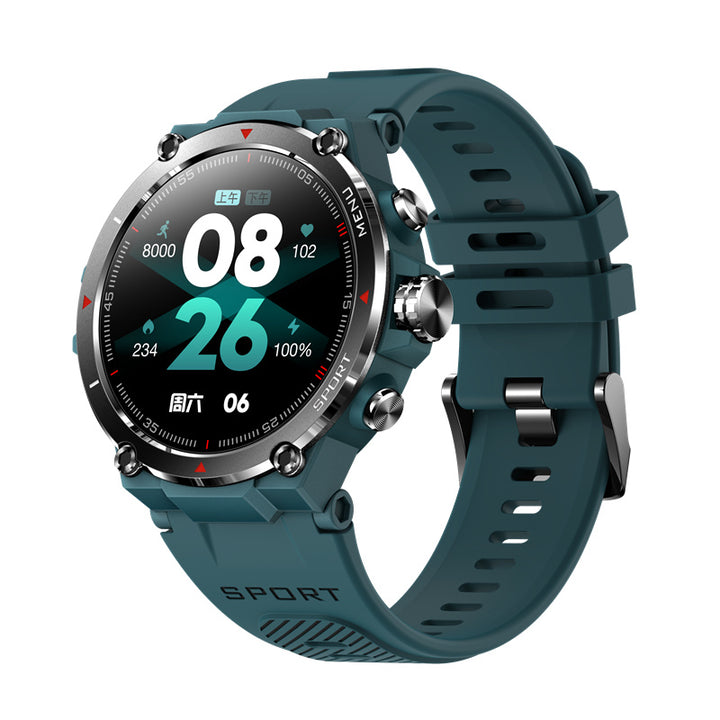 Premium GPS Smartwatch with 1.3" AMOLED Display, 24h Heart Rate & SpO2 Monitor, 5 ATM Waterproof, 25-Day Battery Life, 