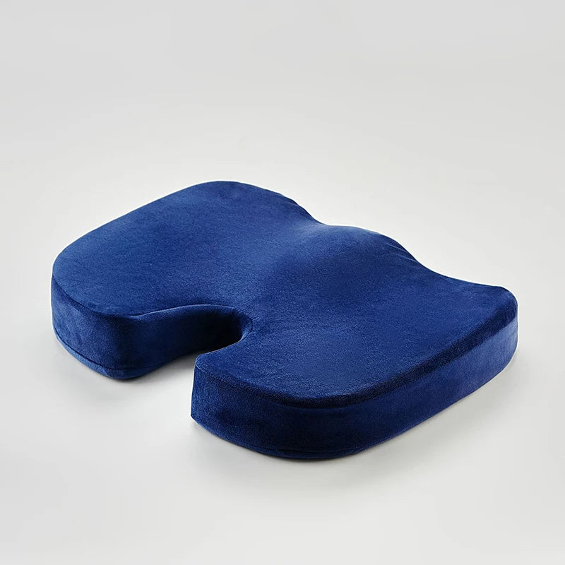 Premium Non-Slip Gel & Memory Foam Cushion – Ergonomic Coccyx Support for Office Chairs, Cars, and Long Sitting Comfort