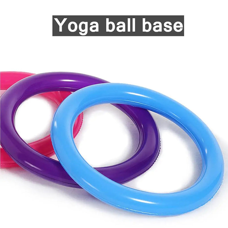 High-Quality Non-Slip Yoga Ball Base – Stable, Explosion-Proof PVC Balance Ring for 45-75cm Exercise Balls, Ideal for Gym