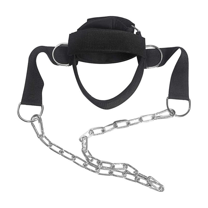 Premium Neck Training Harness for Strength & Muscle Power - Adjustable Head Strap for Weight Lifting & Injury Recovery - 