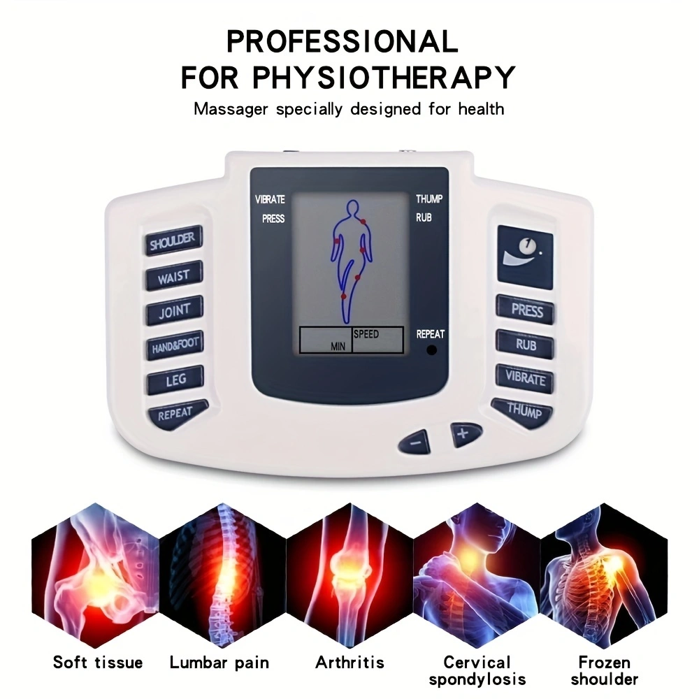 High Quality TENS EMS Muscle Stimulator 16-Mode Electric Acupuncture Body Massager for Pain Relief, Muscle Relaxation,  