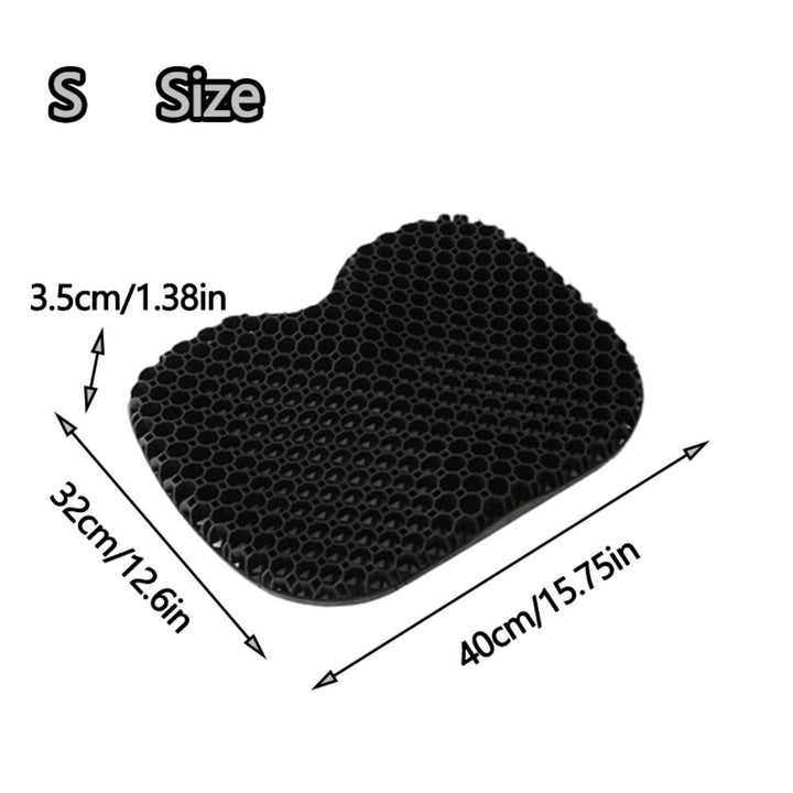 Premium 3D Gel Seat Cushion for Pressure Relief – Breathable, U-Shaped Honeycomb Chair Pad for Office, Car, & Home Use, 