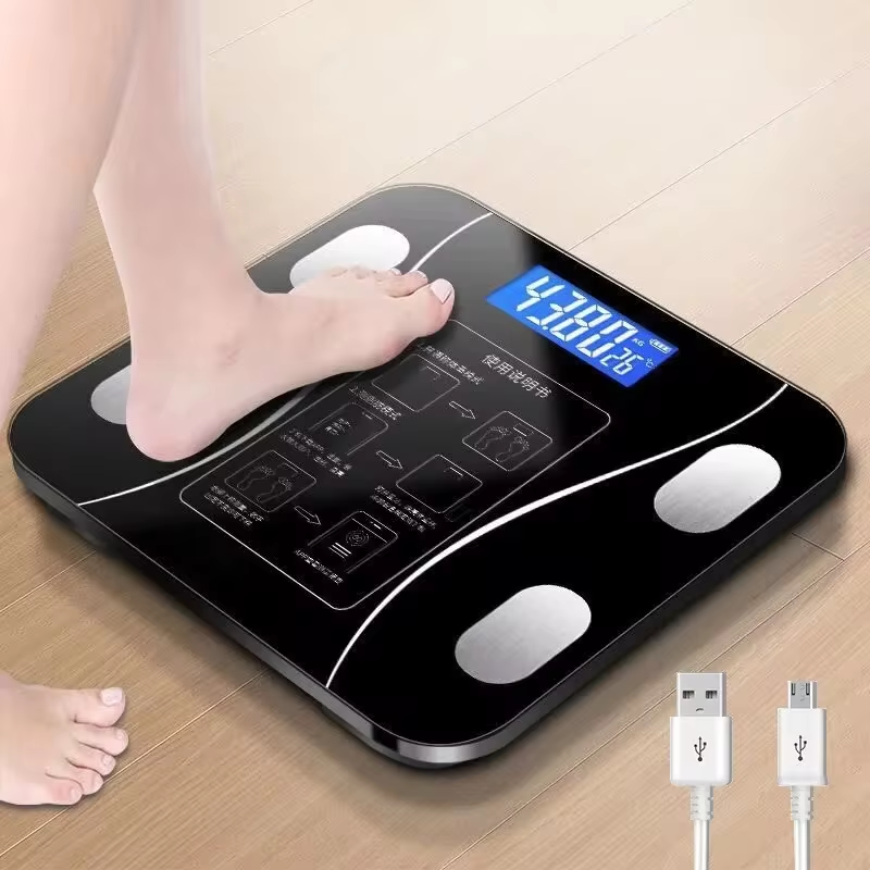 Premium Smart Body Fat Scale – Bluetooth Digital Bathroom Scale with App, Toughened Glass, 180kg Capacity