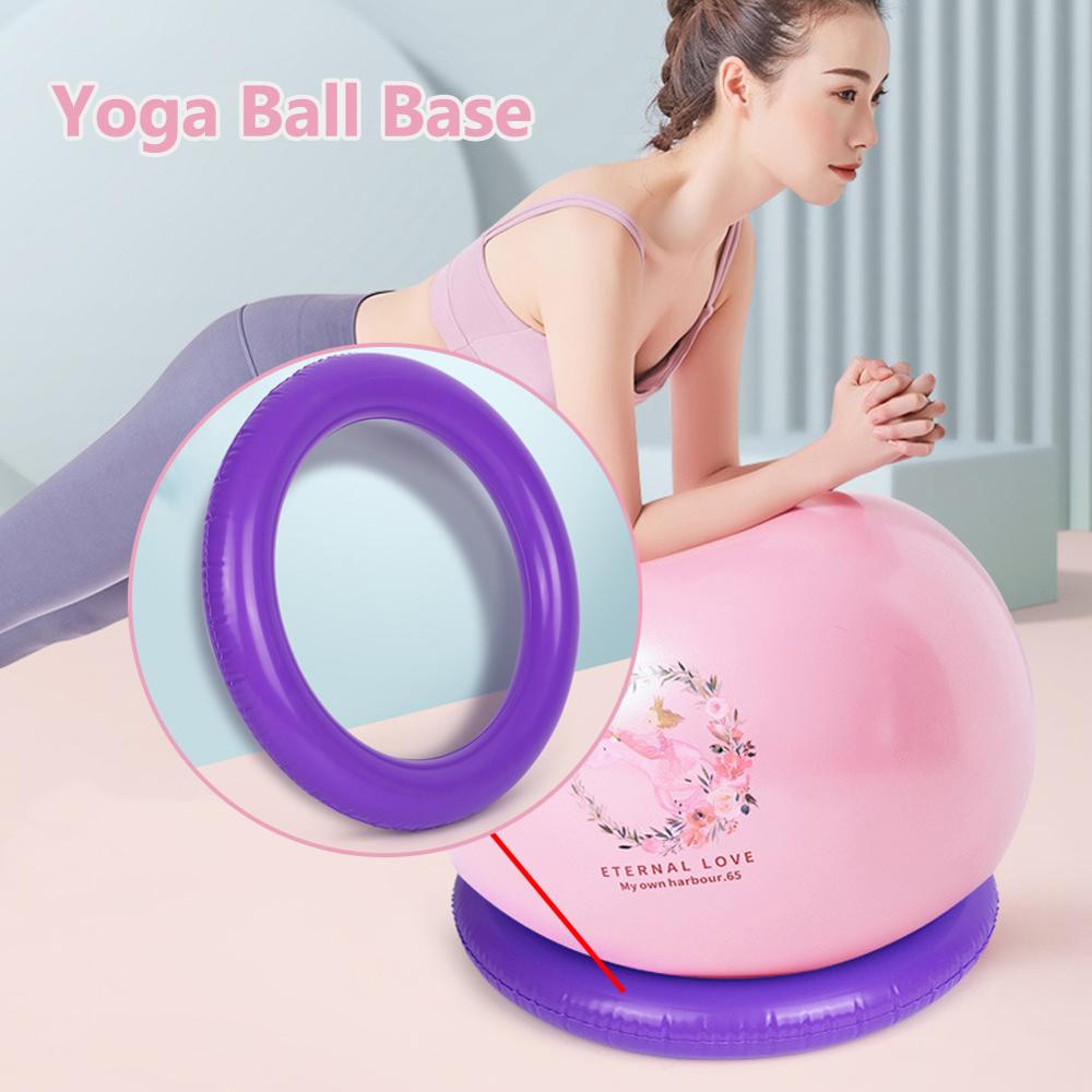 High-Quality Non-Slip Yoga Ball Base – Stable, Explosion-Proof PVC Balance Ring for 45-75cm Exercise Balls, Ideal for Gym