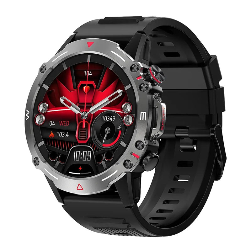 Premium Smartwatch with 1.43" AMOLED Display – Voice Calling, 100 Sports Modes, Military Grade Toughness, Waterproof, 7-Day 