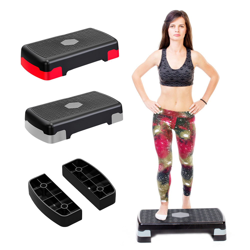 Premium Aerobic Fitness Stepper – Non-Slip Foot Pedal, Adjustable & Portable, 200KG Load-Bearing, Honeycomb Anti-Slip Surface 