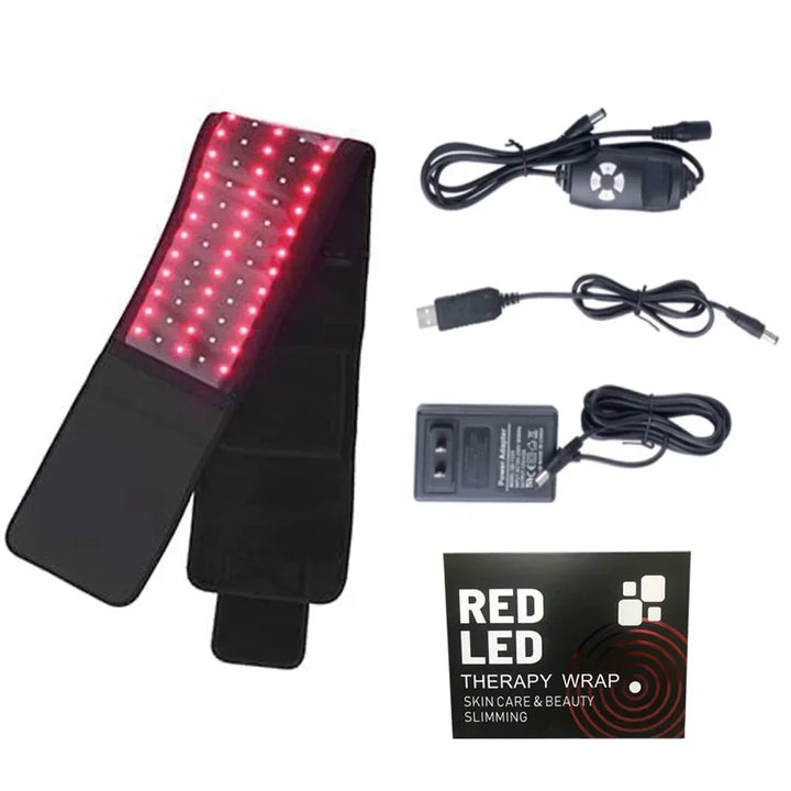 Premium Red & Infrared Light Therapy Belt - 850nm & 660nm LED Slimming Wrap for Fat Burning, Pain Relief, and Full Body 