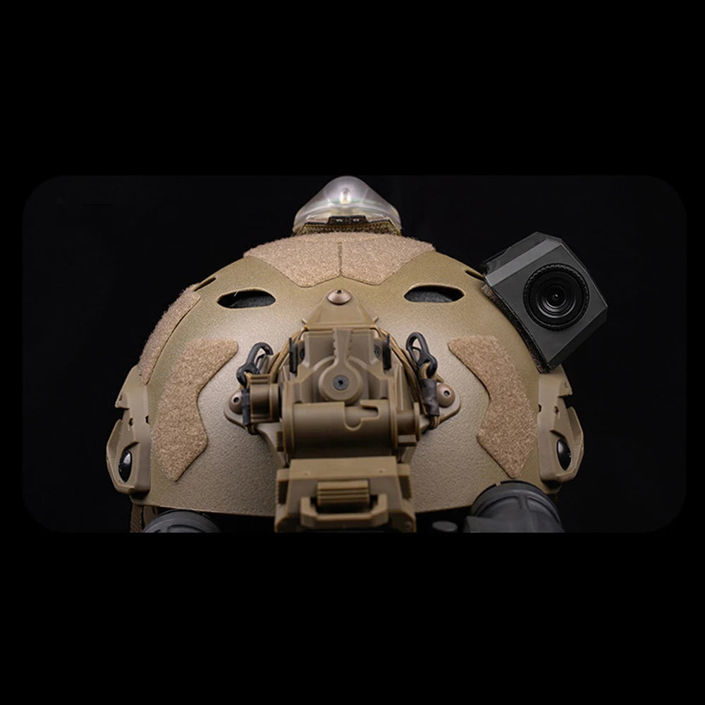 High-Quality Tactical Helmet Camera Model - Hook and Loop Fast Attachment, Prop for CS Game, Filming, Tactical Training, 