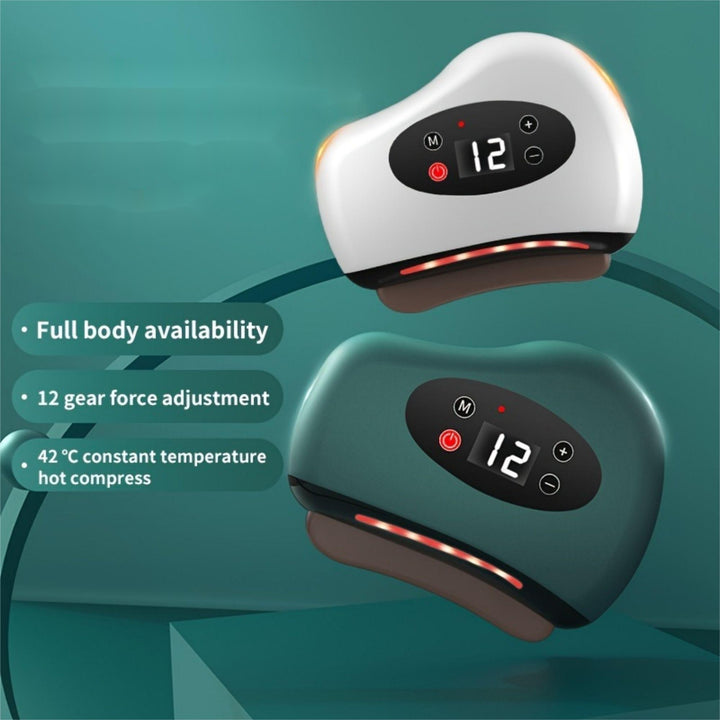 High Quality Electric Guasha Massager with Heating & Vibration – Hot Compress Eye & Face Tool for Skin Lifting & Wrinkle 