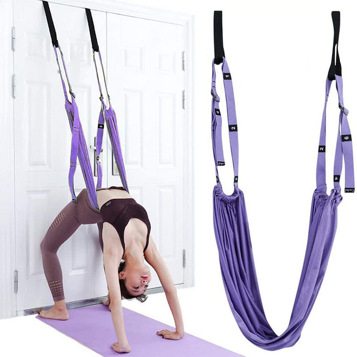 Premium Aerial Yoga Belt – Durable Inversion Trainer for Yoga, Fitness, and Stretching, Thick Elastic Design for Safe Split