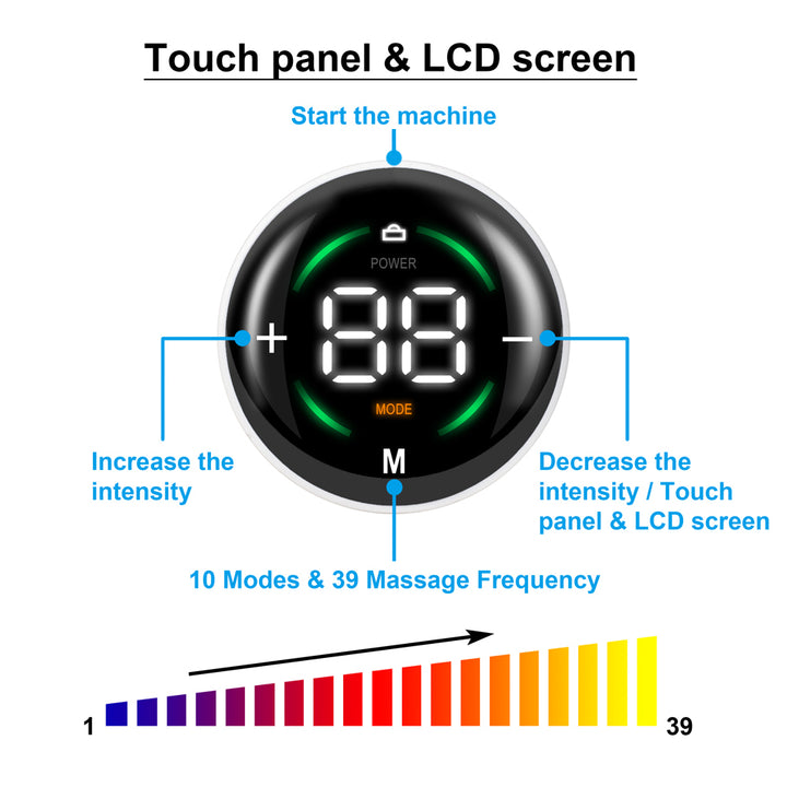 High-Quality Mini Wireless EMS TENS Muscle Stimulator - Portable Body Massage Therapy Tool with 10 Modes & 39 Intensity 