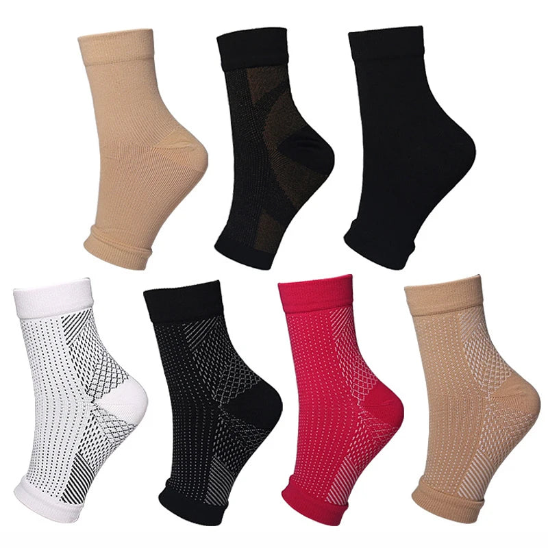 Premium Ankle Support Compression Sleeves – Breathable Sports Brace for Men & Women, Running & Outdoor Protection, 1/3/5