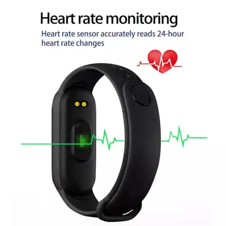 Premium Waterproof Fitness Smartwatch for Men & Women - Heart Rate, Blood Pressure, Activity Tracker, Sleep Monitor, Multi 