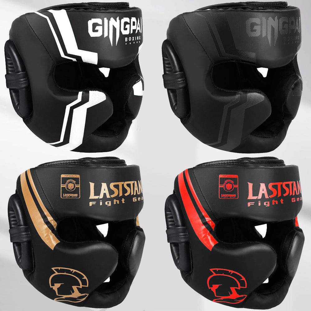 High-Quality Kick Boxing Headgear - Protective Helmet for MMA, Karate, Muay Thai, Free Fight Training, Durable PU Leather