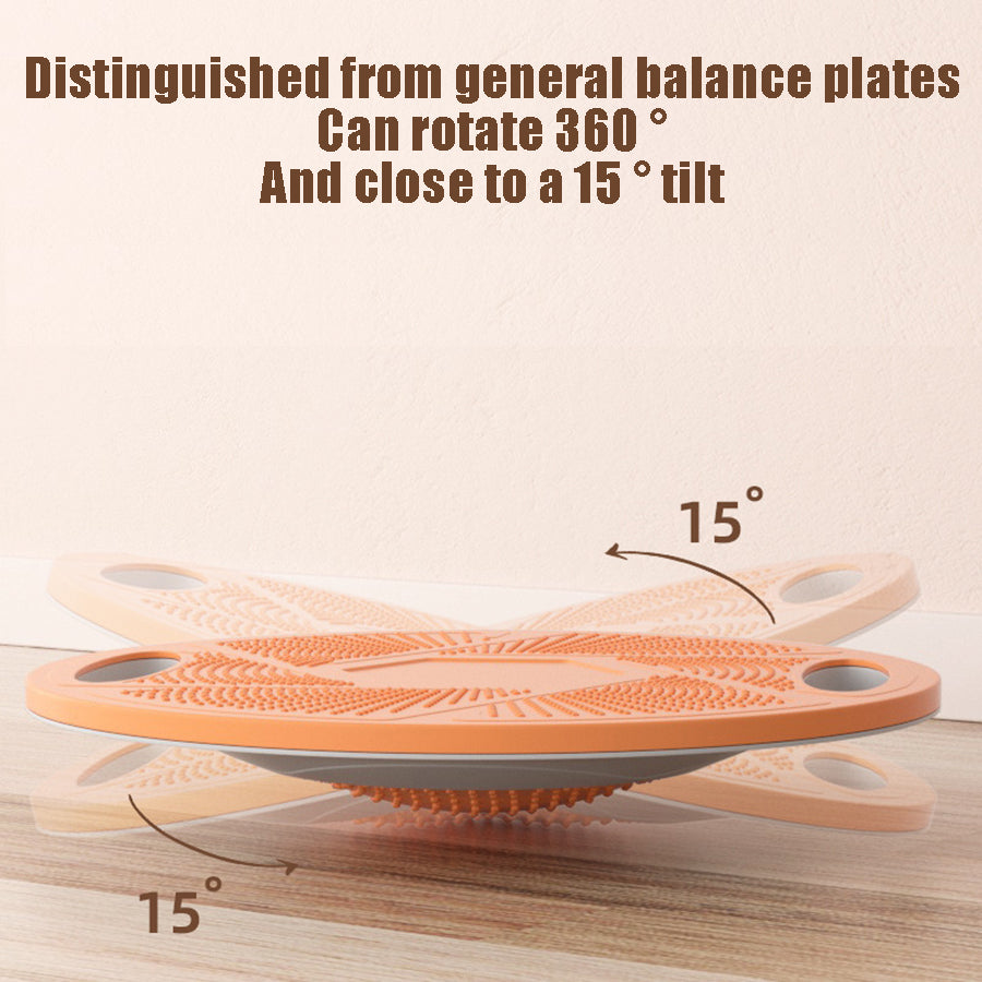 Premium Portable Balance Board - 360° Skid-Proof Wobble Trainer for Core Stability, Yoga, Cardio & Balance Exercises,