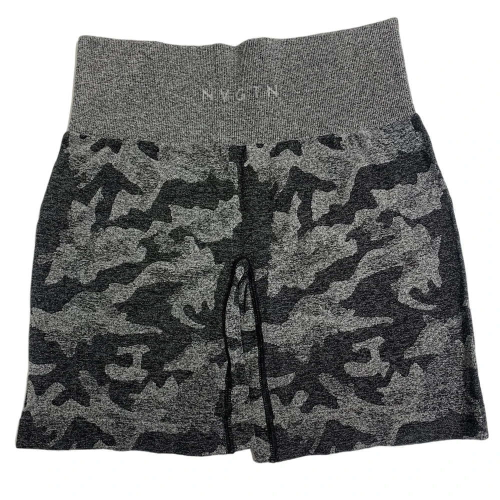 Premium Women's Camo Seamless Shorts – High-Waisted, Compression Waistband, Soft, Flexible, Durable Activewear for Intense