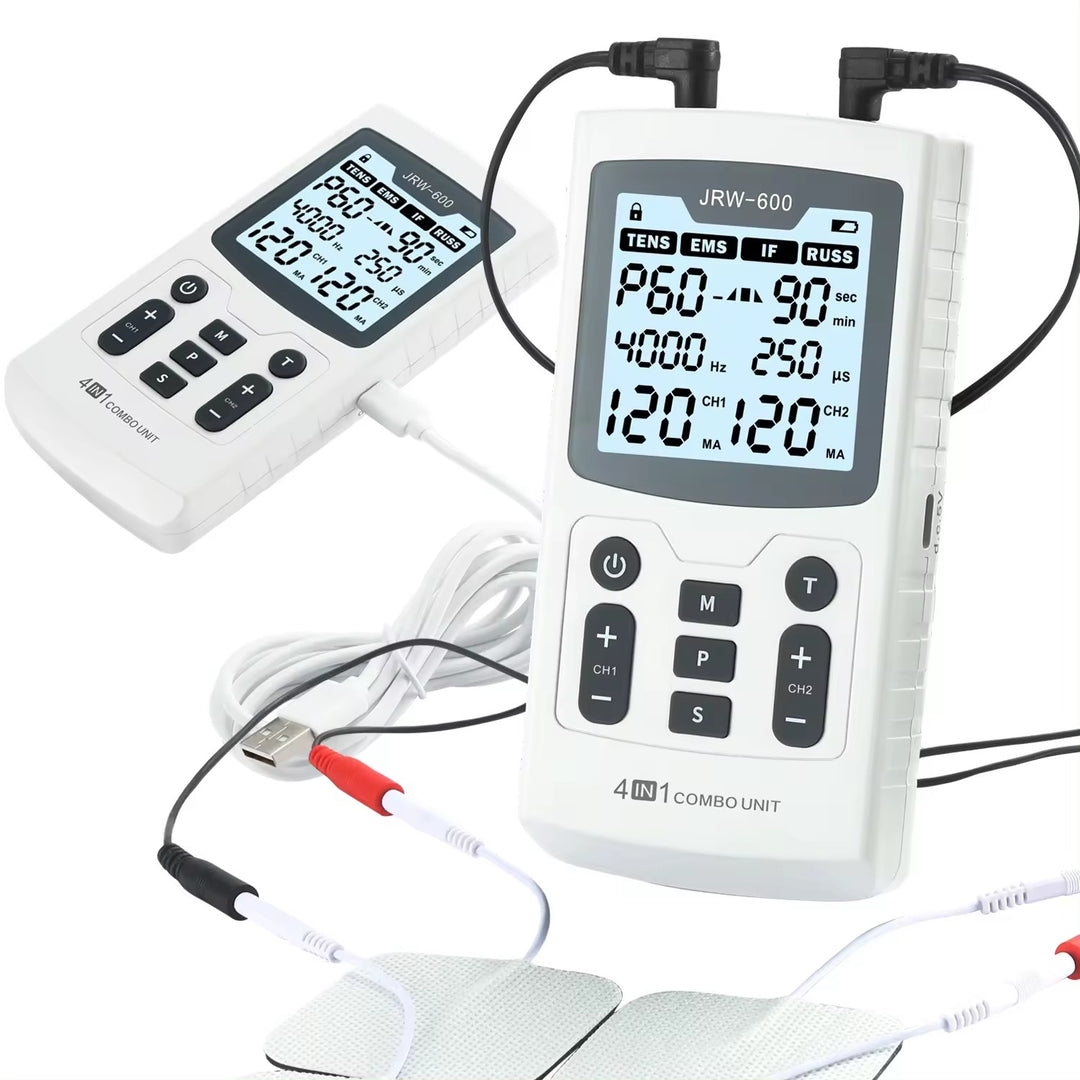 Premium Electric Muscle Stimulator EMS TENS IF RUSS Pulse Therapy Device, 60 Modes, Adjustable Intensity, High-Frequency   