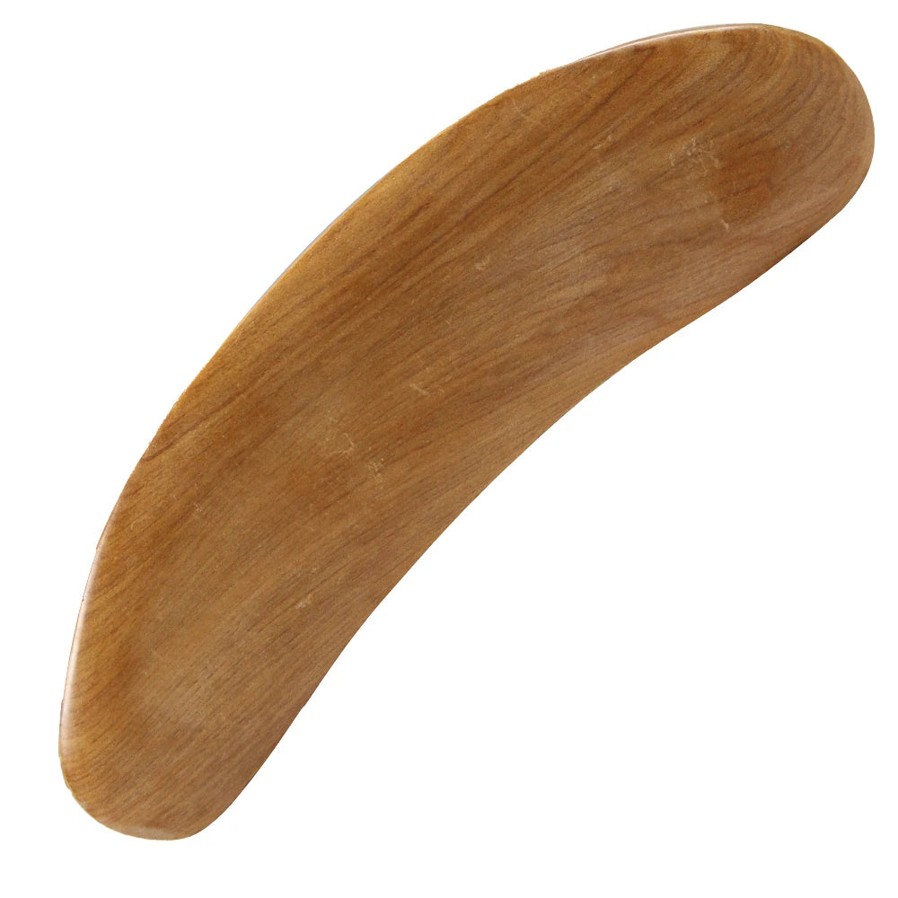 Premium Wooden Gua Sha Tool for Body Massage Therapy, Slimming Scraping Board for Acupoint Massage on Chest, Back, Neck, 