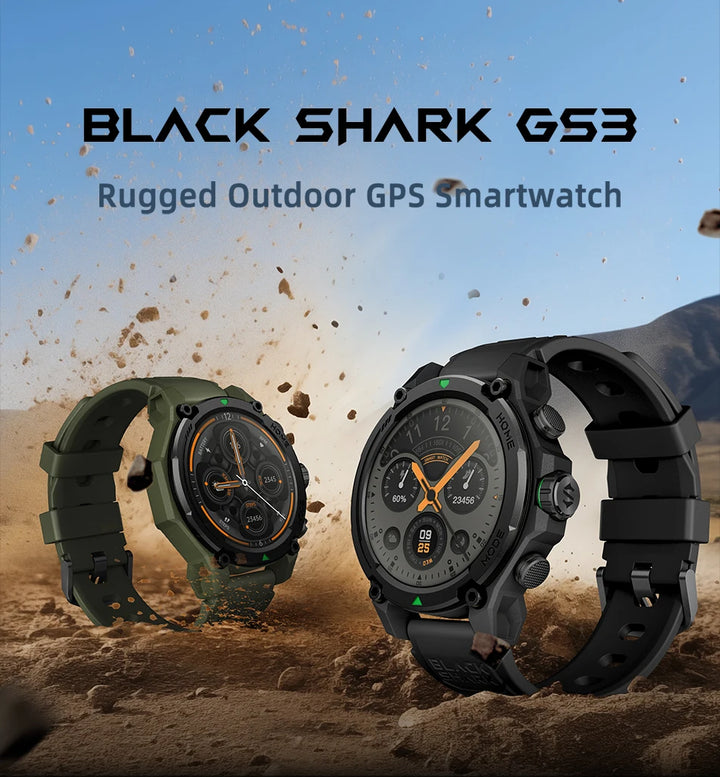 Luxury GPS Smartwatch – 1.43" AMOLED Display with 21-Day Battery Life, 5ATM Waterproof, Built-in GPS Satellite Positioning