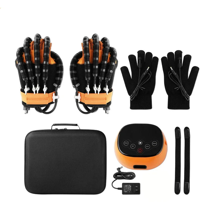 Premium Heated Rehabilitation Robot Gloves for Stroke Recovery - Intelligent Finger Trainer with Voice Announcements, Adjustable