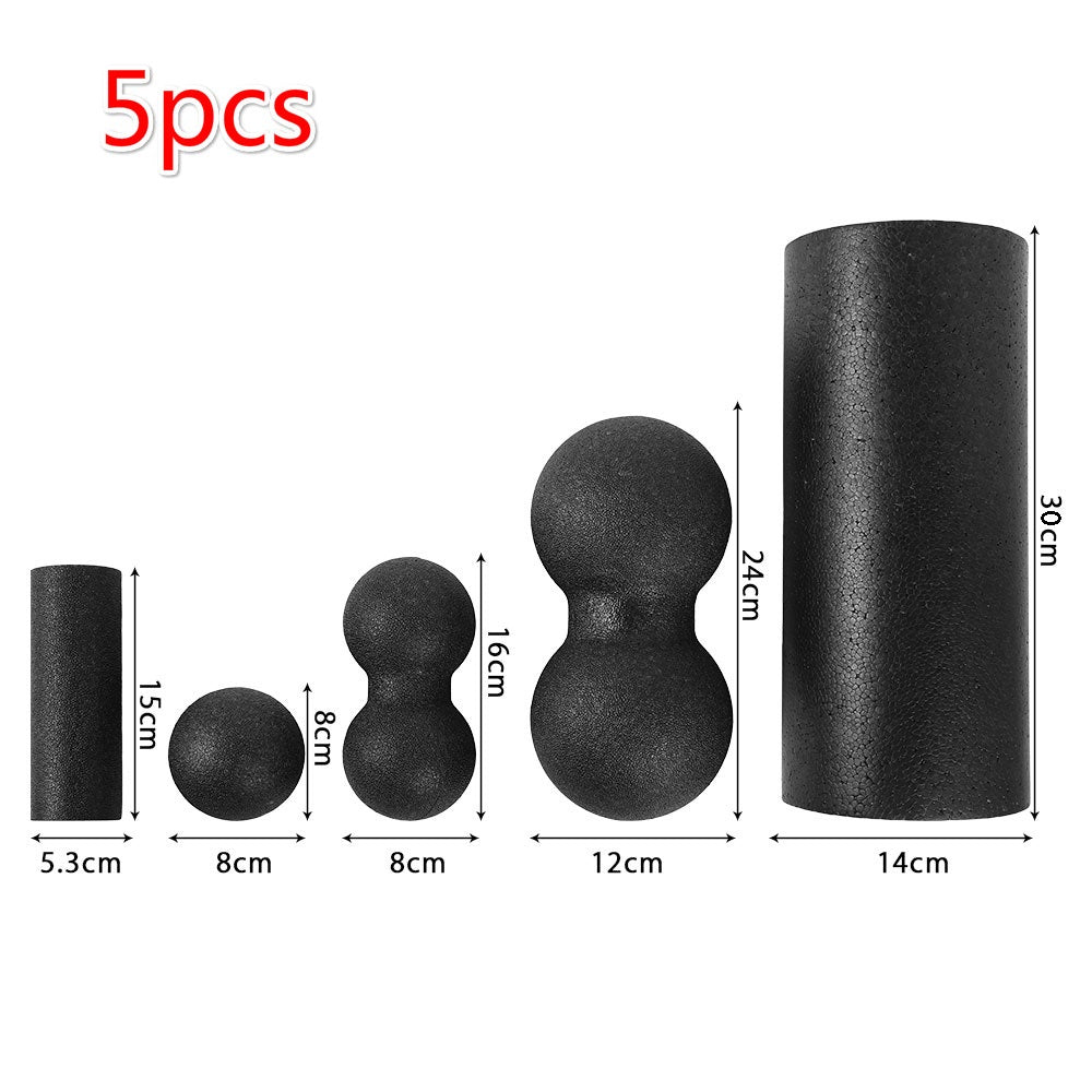 Premium Foam Roller Set for Muscle Recovery, Yoga, and Fascia Release, High-Density EPP Back Roller Massage Balls for Men