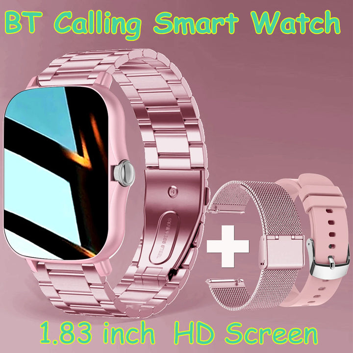 Luxury Smartwatch for Women – 1.57" AMOLED Screen, Bluetooth Calling, Health & Fitness Monitor, Heart Rate, Blood Pressure, 