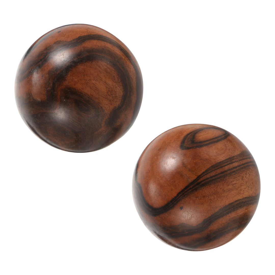 Premium Wooden Massage Balls for Hand Exercise, Stress Relief, and Finger Strength – Set of 2, Ideal for Arthritis, Carpal