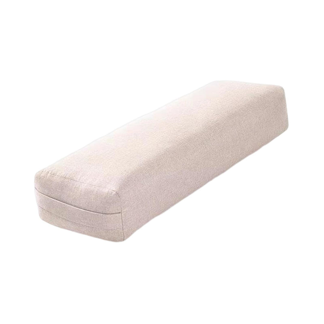 Premium Yoga Bolster Pillow for Support – Ergonomic Cushion for Posture & Stretching – Removable Cover, Lightweight & Portable