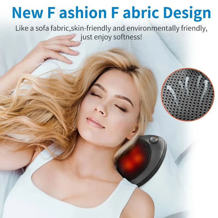 High-Quality 8-Head Electric Shiatsu Back Massager Pillow with Heat, Deep Tissue Massage for Neck, Shoulder, Foot & Full 