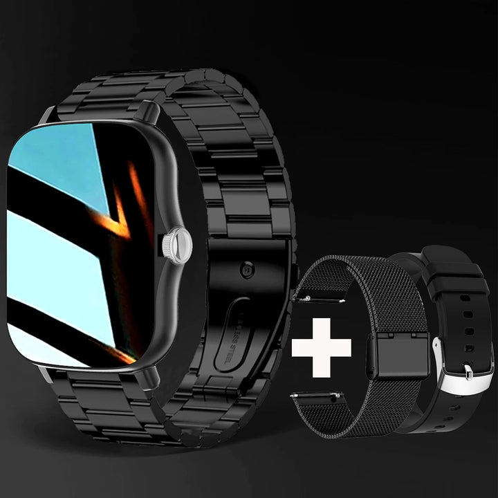 Premium Smartwatch for Men and Women – 2.01" Curved Screen, IP68 Waterproof, Bluetooth Calling, Heart Rate, SpO2, Sleep 