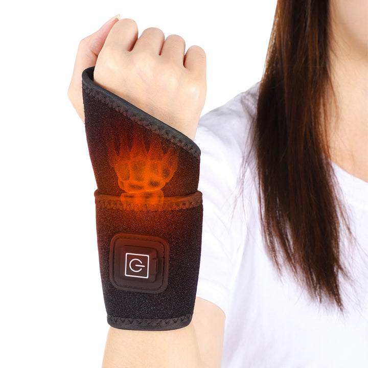 Premium Magnetic Therapy Heated Wrist Support Brace – Compression Pain Relief Wristband with Adjustable Temperature, 