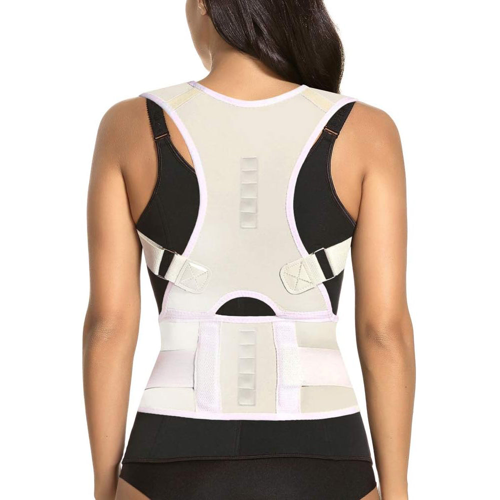 Premium Magnetic Therapy Posture Corrector for Scoliosis and Lumbar Support - Pain Relief Back Brace for Men and Women, 