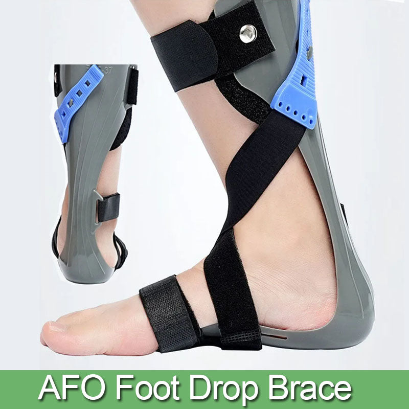 Premium AFO Drop Foot Brace Orthosis - Lightweight Ankle Support Stabilizer for Men and Women, Comfort Fit for Foot Drop, 