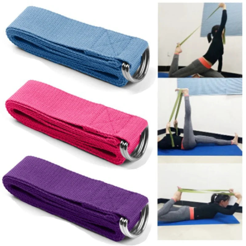 Premium Yoga Stretch Band – Flexible Resistance Belt for Safe Stretching, Pilates & Yoga – Improves Flexibility, Range of