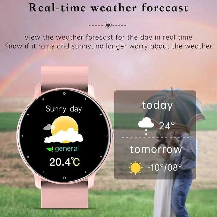 Premium Sport Smartwatch for Women – Bluetooth Call, IP68 Waterproof, Fitness Tracker, Health Monitoring, 1.2" HD 