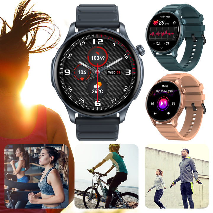 High Quality Smartwatch – 1.43" AMOLED Display, Bluetooth Calling, Health & Fitness Tracking, 100+ Sports Modes, 14-Day 