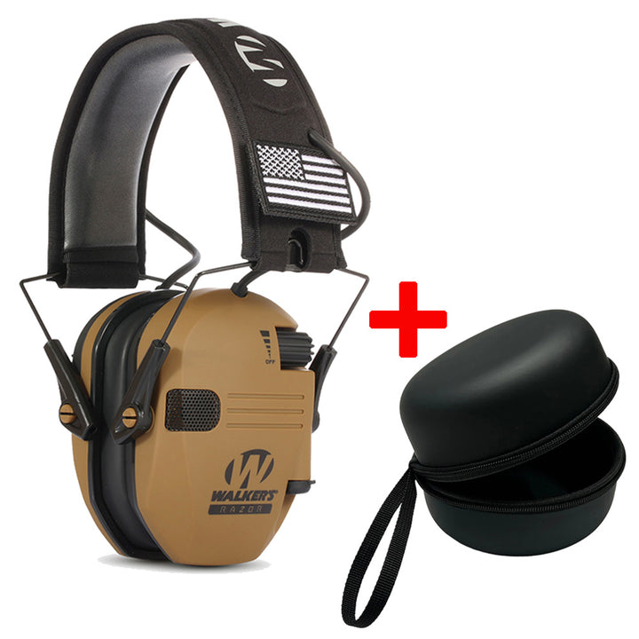 Premium Electronic Shooting Earmuffs with ARC Rail Mount – Tactical Helmet Headset for Noise Reduction, Intelligent Sound 