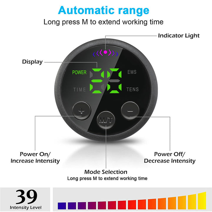 High-Quality EMS Abdominal Toning Belt | Muscle Stimulator for Waist, Arm & Leg | USB Rechargeable, 10 Modes & 39 Levels | 