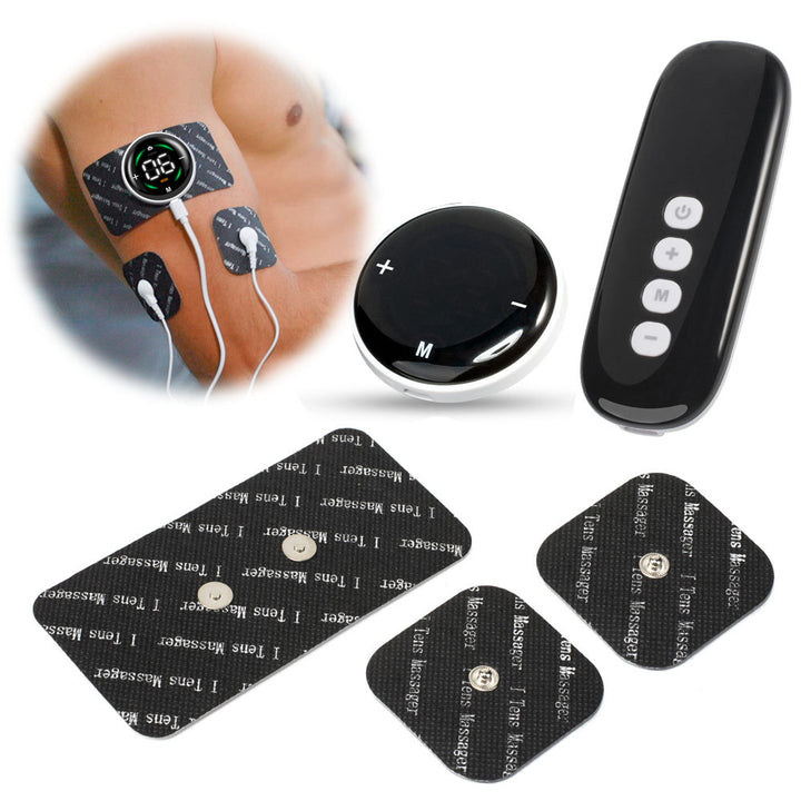 High-Quality Mini Wireless EMS TENS Muscle Stimulator - Portable Body Massage Therapy Tool with 10 Modes & 39 Intensity 