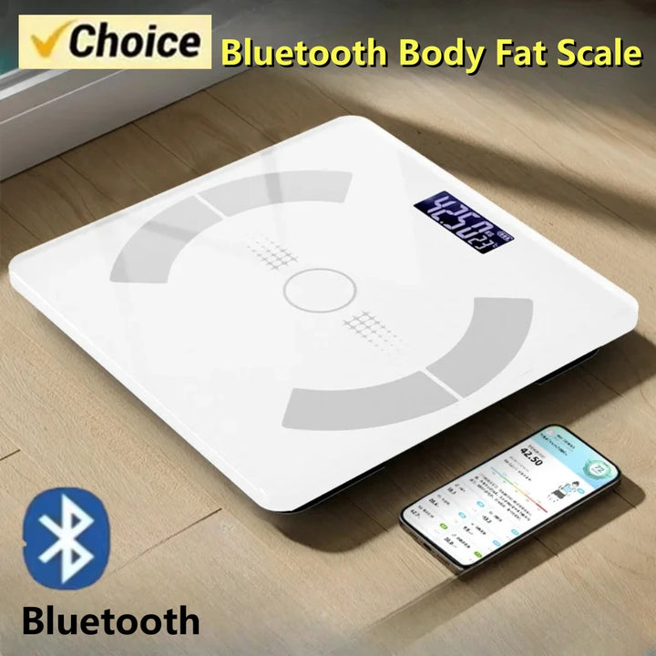 Premium Bluetooth Body Fat Scale – Smart Digital Bathroom Scale with BMI & Body Composition Analyzer