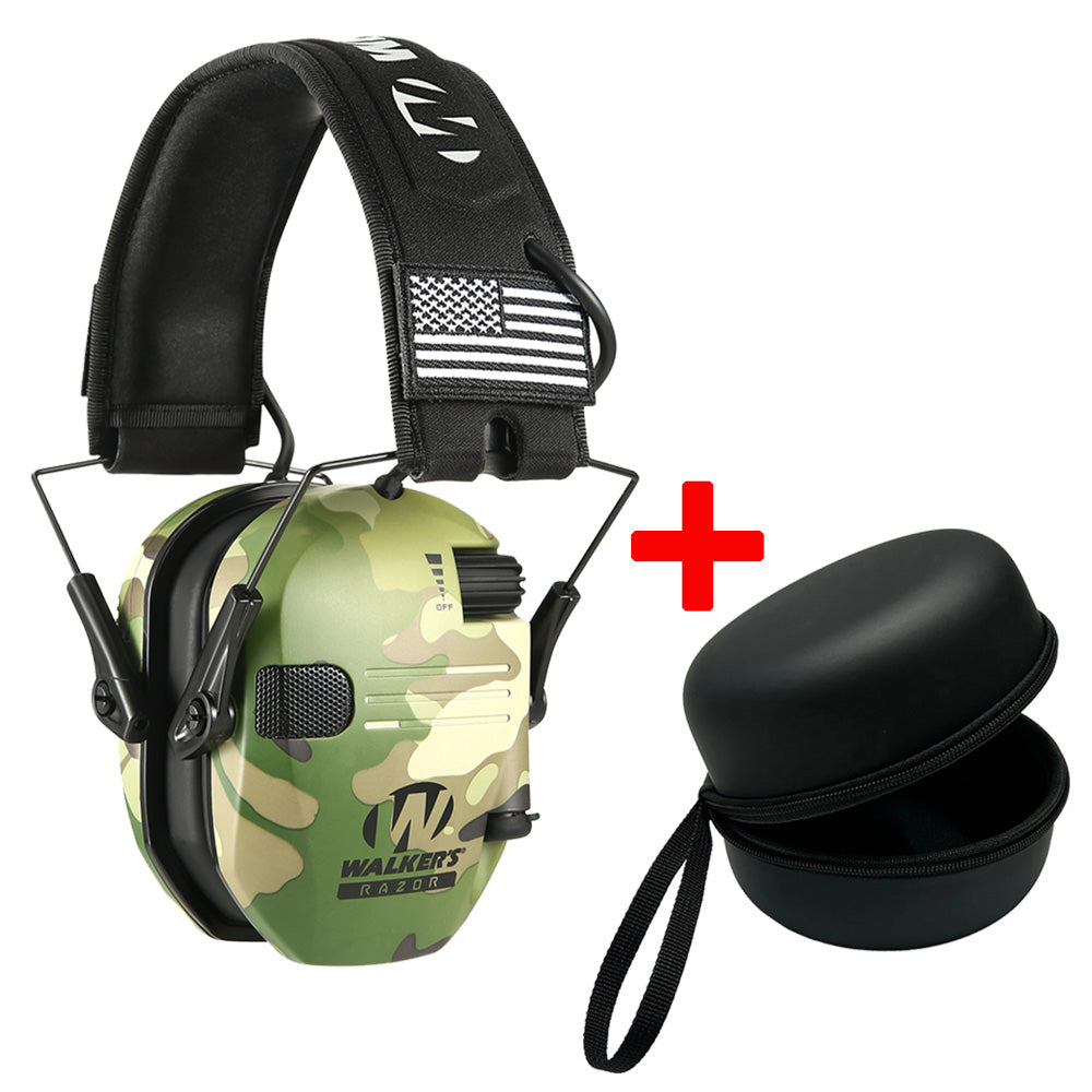 Premium Electronic Shooting Earmuffs with ARC Rail Mount – Tactical Helmet Headset for Noise Reduction, Intelligent Sound 