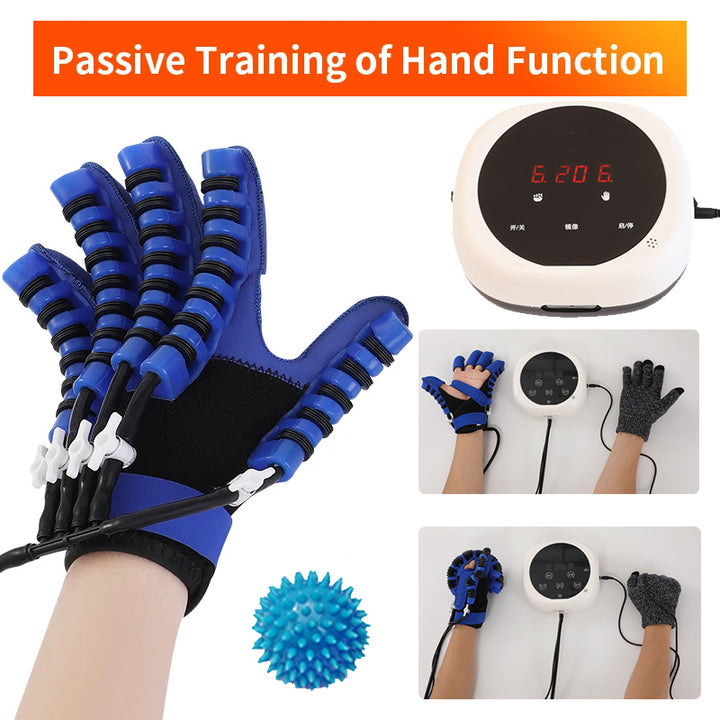 Premium Hand Rehabilitation Robot Gloves for Stroke Recovery | Physiotherapy Tool for Hemiplegia | Finger Trainer for Adults