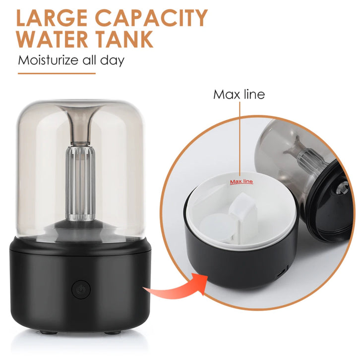 Premium Portable Mini Aroma Diffuser & USB Air Humidifier – Essential Oil Sprayer, Night Light, Cold Mist, 120ml Capacity, 