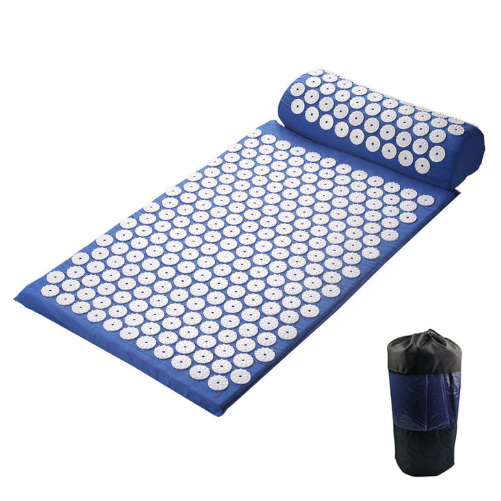 Premium Acupressure Massage Mat – Stress Relief & Back Pain Relief – Yoga Mat with Spikes, Pillow & Portable Design 