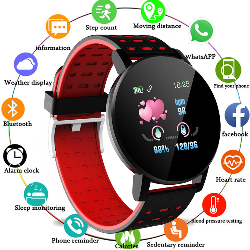 Premium Bluetooth Smartwatch for Men & Women – Heart Rate, Blood Pressure, Blood Oxygen Monitor, Sleep Tracker, Multi-Sport