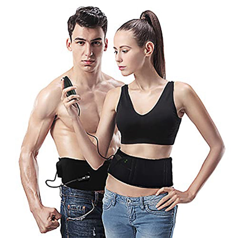 Premium Muscle Trainer Fat Burning Belt - Thigh Stimulator Fitness Massager with Magnetic Therapy, ABS Material, Adjustable  