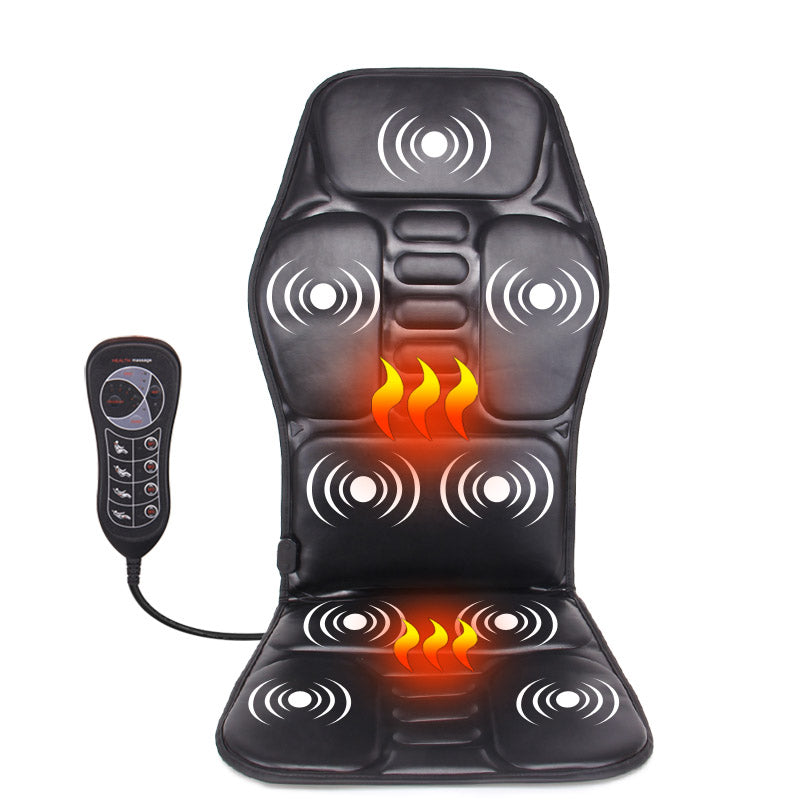 Premium Electric Massage Chair Cushion with Heating & Vibrator – 5-9 Vibration Zones, Adjustable Intensity & Temperature, 